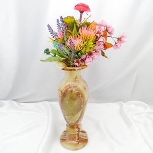 Vaso <span class=keywords><strong>in</strong></span> Vetro e Marmo Personalizzato, <span class=keywords><strong>Vasi</strong></span> <span class=keywords><strong>in</strong></span> Marmo Verde Onice <span class=keywords><strong>Naturale</strong></span>, Decorazioni per la Casa, Vaso per Fiori - Product Image 3