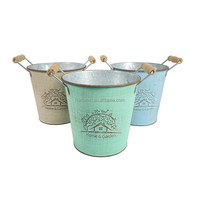 3 pcs Pots de fleurs vintage avec poignées en bois Jardinières pour plantes succulentes Fleurs artificielles Décoration de table