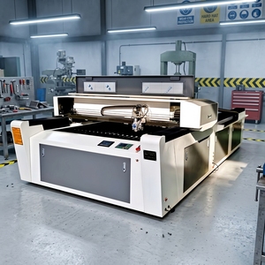 Machine de découpe laser CO2 automatique CNC 4x8 pieds 300W pour tôle, bois, acrylique et prise en charge IA - Product Image 1