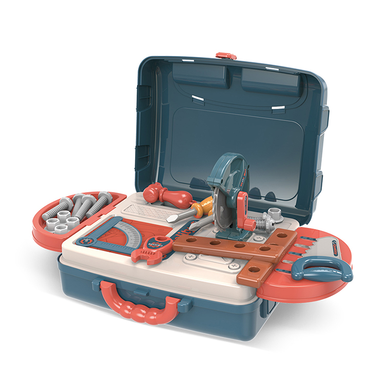 3 в 1 портативный пластиковый чемодан для ролевых игр Набор инструментов для мальчиков Игрушки для детей