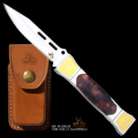 Lame d'affûtage en acier inoxydable pliante poche de camping couteau tactique outil de survie couteaux outils