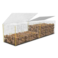 Clôture en maille de gabion en fil de fer galvanisé Panier de mur de soutènement rempli de roche Clôture soudée rentable pour clôturer les treillis et les portes