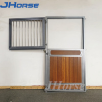 Porte de grange en bois et métal durable de taille standard pour chevaux, porte de paddock pour écurie de chevaux