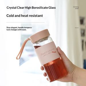 Mug de voyage en verre borosilicate résistant à la chaleur, style sport, design cartoon, multicolores, petit format, pour le bureau/le thé, idéal pour l'été - Product Image 6