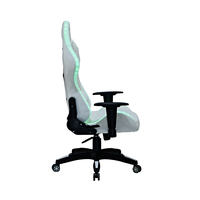 Vente en gros Fauteuil de jeu RVB en cuir pour ordinateur Fauteuil de jeu de bureau LED à dossier haut pivotant style course