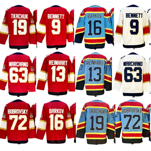 เสื้อฮอกกี้น้ำแข็งขายส่ง แมทธิว สำหรับ ทีคาชุค เซอร์เกย์ สำหรับ โบบรอฟสกี้ แบรด หรือ มาร์ชองด์ และ บาร์คอฟ งานปักคุณภาพสูง - Product Image 1