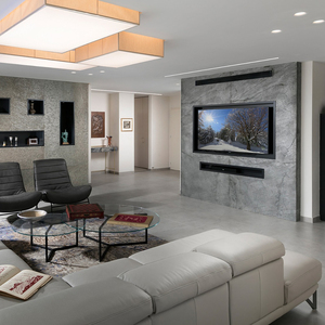 Pale Silver Grey Slate Stone Veneer <b>Wall</b> <b>Cladding</b> <b>Panels</b> Natural Textured Finish Eco-Friendly 5+ Year Warranty <b>Interior</b> - Product Image 1