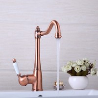 Robinet de cuisine en or rose poli ou brossé 360 °   Robinet mélangeur pivotant à jet, Fourniture directe usine pour la vente en gros et les projets d'ingénierie