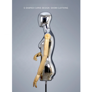Mannequins sexy <span class=keywords><strong>pour</strong></span> femmes en or, modèle demi-corps, bras en bois, <span class=keywords><strong>pour</strong></span> exposition de vêtements de <span class=keywords><strong>Boutique</strong></span> - Product Image 3