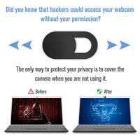 Cache-objectif coulissant personnalisé en plastique pour ordinateur portable, téléphone portable et webcam, avec logo promotionnel