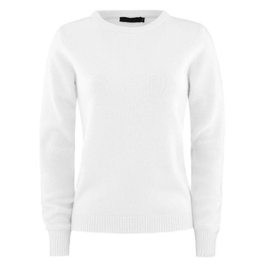 <span class=keywords><strong>Pull</strong></span> à col rond en laine mérinos 100% pour <span class=keywords><strong>femme</strong></span>, à manches longues, avec logo personnalisé, pour l'hiver - Product Image 3