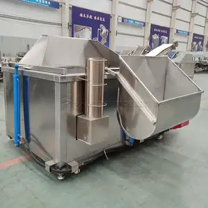 Mesin penggorengan otomatis untuk makanan ringan/penjualan laris mesin penggorengan keripik kentang/penggoreng dalam industri