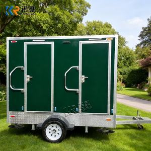 Remorque combinée douche et toilettes portable, solution sanitaire mobile, remorque de toilettes portables pour la location d'événements - Product Image 2