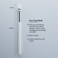 Nouveau Kit de Pinceaux de Maquillage Végan 3 Pièces en Cheveux Synthétiques de Haute Qualité 2026 avec Manche en Bois, Logo Personnalisé, pour Masques Faciaux et Soins de la Peau (Argile)