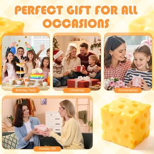 Juguete de queso gigante transparente ASMR, suave y divertido, sin expansión, para satisfer, ideal como recuerdos de fiesta - Product Image 6