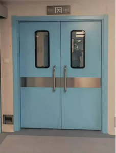 Pintu Geser Otomatis Kedap Udara dari Baja Anti Karat 304 untuk Ruang Bersih Modern, Kaca Tempered Berlapis Ganda dengan Isolasi Termal - Product Image 4