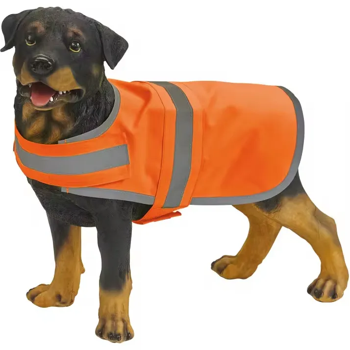 Ant5 Hi-Zichtbaarheid Fluorescerend Oranje Reflecterende Hondenvest Aanpasbaar Met Logo Voor Optimale Veiligheid En Stijl Voor Huisdieren