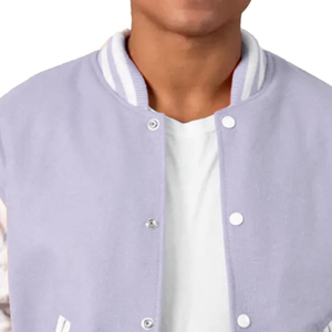 Chaqueta Varsity Clásica Informal para Hombre, Cuello Alto, Logotipo Personalizado Bordado, Diseño Personalizado, Ropa al por Mayor - Product Image 6