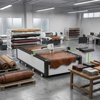 Machine de découpe numérique automatique pour cuir, machine de découpe pour cuir PU, machine de découpe pour cuir artificiel