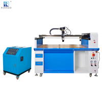 Machine de distribution automatique industrielle CNC de points de colle thermofusible à pompe à engrenages époxy pour tissu, avec applicateur robotisé de pulvérisation et de scellage