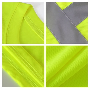 Khả năng hiển thị cao phản chiếu dài tay | 100% Polyester Vải Mắt Chim + 5cm sọc phản chiếu sáng | an toàn bảo hộ lao động - Product Image 6