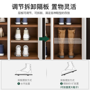 <b>Shoe</b> Rack Home Entryway Large Capacity Simple Cabinet Nordic Balcony <b>Storage</b> With Door <b>Shoe</b> Cabinet - Product Image 3