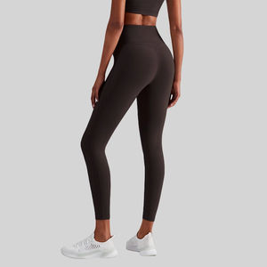 Leggings de Yoga para Mujer, Color Durazno, de Cintura Alta, Levanta Glúteos, para Danza, Entrenamiento, Fitness, Elásticos, de Secado Rápido, con Estiramiento en Cuatro Direcciones - Product Image 4