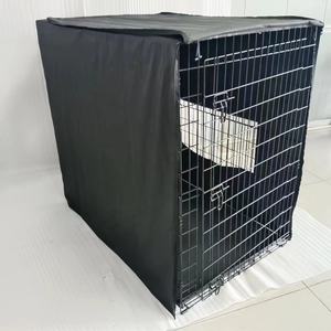 Jaula para perros Jaula de metal para perros de una sola puerta con 3 pestillos Patrón sólido y 3 manijas Incluye divisor Pies de goma Cubierta de la Caja - Product Image 2