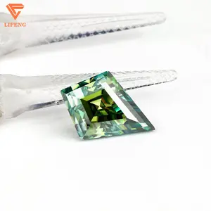 Lifeng Fashion Jewelry Gemstone Wholesale Price Kite Cut Colored Sparkling Diamonds Synthetic Loose Stone Moissanite