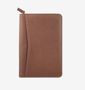Ensemble cadeau promotionnel exécutif personnalisé avec votre logo, mini porte-documents zippé en similicuir, organiseur d'affaires - Product Image 3