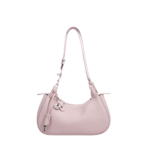 Bolsos de Mano de Moda para Mujer, Personalizados con Logotipo, de Cuero Genuino y Poliéster, Portátiles, con Cierre de Cremallera, Correa Única, para Verano/Invierno - Product Image 1