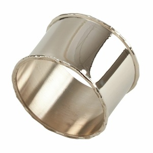 Ronds de serviette en métal de style moderne plaqué or en laiton pour la décoration de table de Noël Rond de serviette de ferme rustique excellent - Product Image 3