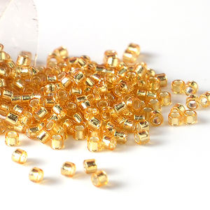 Бусины из японских семян с серебряной подкладкой, 11/0 г, вышитые бусины для браслета, стеклянные бусины RR 2 мм, 100 - Product Image 2