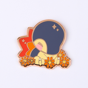 Chapeau en métal pour vêtements artisanaux Épingles de revers en métal Épingle Pokemon mignonne de dessin animé Épingle en émail Pokemon personnalisée - Product Image 1