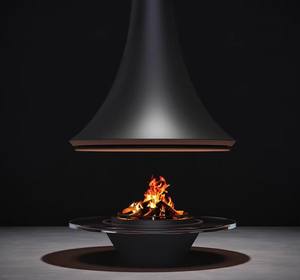 <span class=keywords><strong>Cheminée</strong></span> électrique au carbone suspendue au plafond, <span class=keywords><strong>cheminée</strong></span> à <span class=keywords><strong>granulés</strong></span>, taille personnalisée, diamètre de 600 mm à 1200 mm - Product Image 2