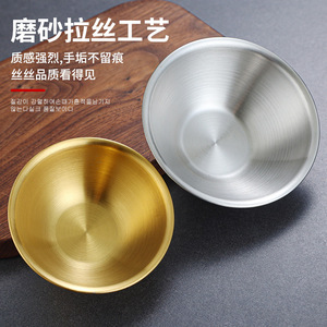 Stainless Steel Bowl 304 Durable <b>For</b> Child Meal Use Solid Color - Product Image 2