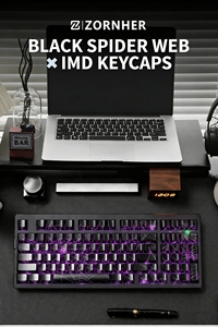 Keycaps Zornher a Ragnatela con Tecnologia IMD, Stampa Laterale, Retroilluminati, per Tastiera Meccanica, in PBT Durevole per Gaming - Product Image 3