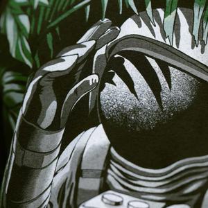 เสื้อยืดคอกลมทรงโอเวอร์ไซส์สำหรับผู้ชาย ผลิตจากผ้าคอตตอนผสม พิมพ์ลายดิจิทัล รับผลิตจำนวนน้อย (MOQ ต่ำ) - Product Image 4