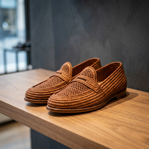 Mocasines Transpirables de Rafia Marroquí Hechos a Mano de Alta Calidad con Entresuela de Cuero Genuino para Mujer - Product Image 2