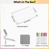 Lumières décoratives pour la maison 2025, lumière de nuit LED créative, tableau d'affichage USB, tableau effaçable à sec en acrylique avec lumière, recyclable, moderne