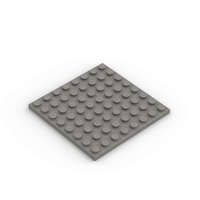 KAKUBI N°41539 Plaque 8x8 à picots, briques de construction classiques en plastique ABS, accessoires de bricolage, plaque de base carrée, jouets éducatifs pour 8-13 ans