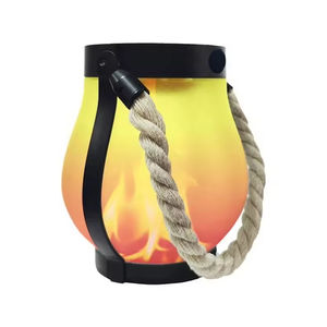 Shingel Solaire Jute Flamme Lumière USB Rechargeable Cour Extérieure Décoration Étanche Suspendu Éclairage Multifonctionnel - Product Image 6