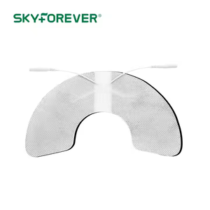 SKYFOREVER Coussinets de remplacement TENS durables pour l'épaule avec fils conducteurs à broches de 2,0 mm pour appareil EMS universel - Product Image 1