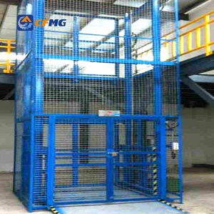 Pit-Mounted Heavy Duty Nhà Máy Công Nghiệp Xử Lý Vật Liệu 300Kg-1000Kg Kho Dọc Điện Cargo Lift Hướng Dẫn Đường Sắt Lift - Product Image 3
