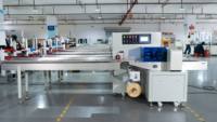 Machine d'emballage horizontale à grande vitesse pour biscuits, bonbons, produits de boulangerie et cartes