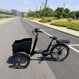 Triciclo Eléctrico de Carga para Perros, Marco de Aleación, Motor Central Eléctrico de 48V, <span class=keywords><strong>Desviador</strong></span> para Adultos, Freno Hidráulico con Interruptor de Apagado - Product Image 4