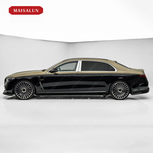 Kit carrosserie pour Mercedes <span class=keywords><strong>Benz</strong></span> W223 MBH mise à niveau vers le Style <span class=keywords><strong>M</strong></span> diffuseur de lèvre avant en Fiber de carbone jupes latérales couverture de miroir - Product Image 6
