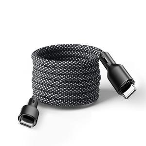 Cable de Carga Rápida USB-C Dual de 60W/100W para Teléfonos Inteligentes y Computadoras - Trenzado de Nailon, 12 Meses de Garantía - Product Image 3