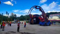 Foreuse de tunnel 4x4 haute stabilité pour le scellement des arches, le forage d'ancrages et le traitement des zones de rupture