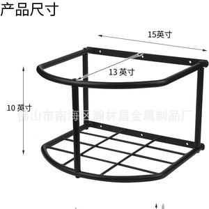 Soporte para cubos de agua y alimento para caballos, de metal resistente, para montar en la pared, 15x13x10 pulgadas, multiusos para ganado - Product Image 1